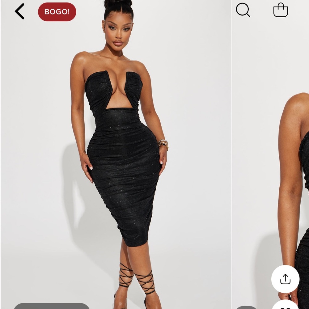 Corrine Ruched Midi Dress